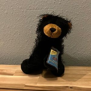 Ganz Webkinz Lil' Kinz Black Bear Cub Stuffed Animal 8”